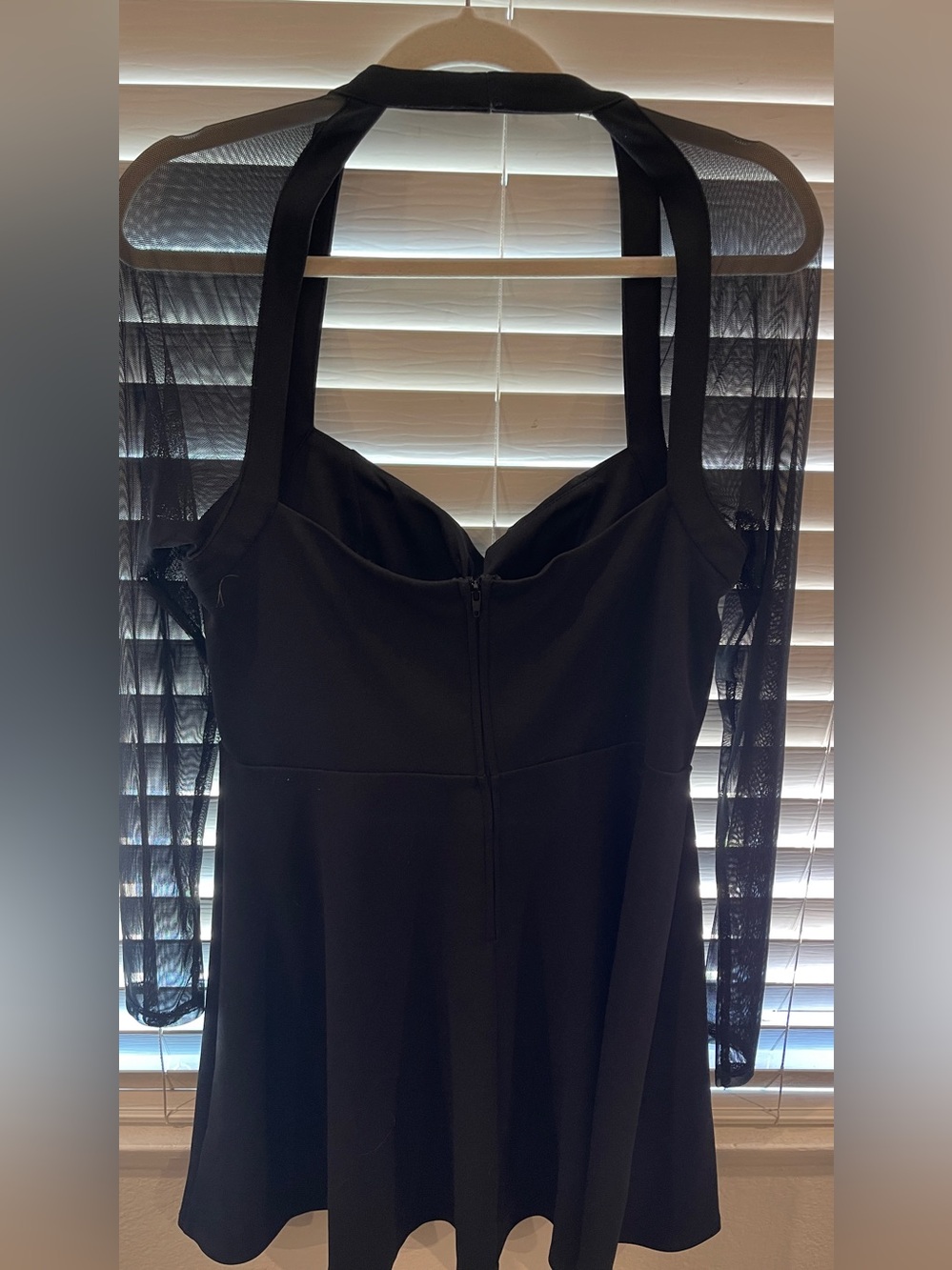 City Studio Black Dress with Square Neck